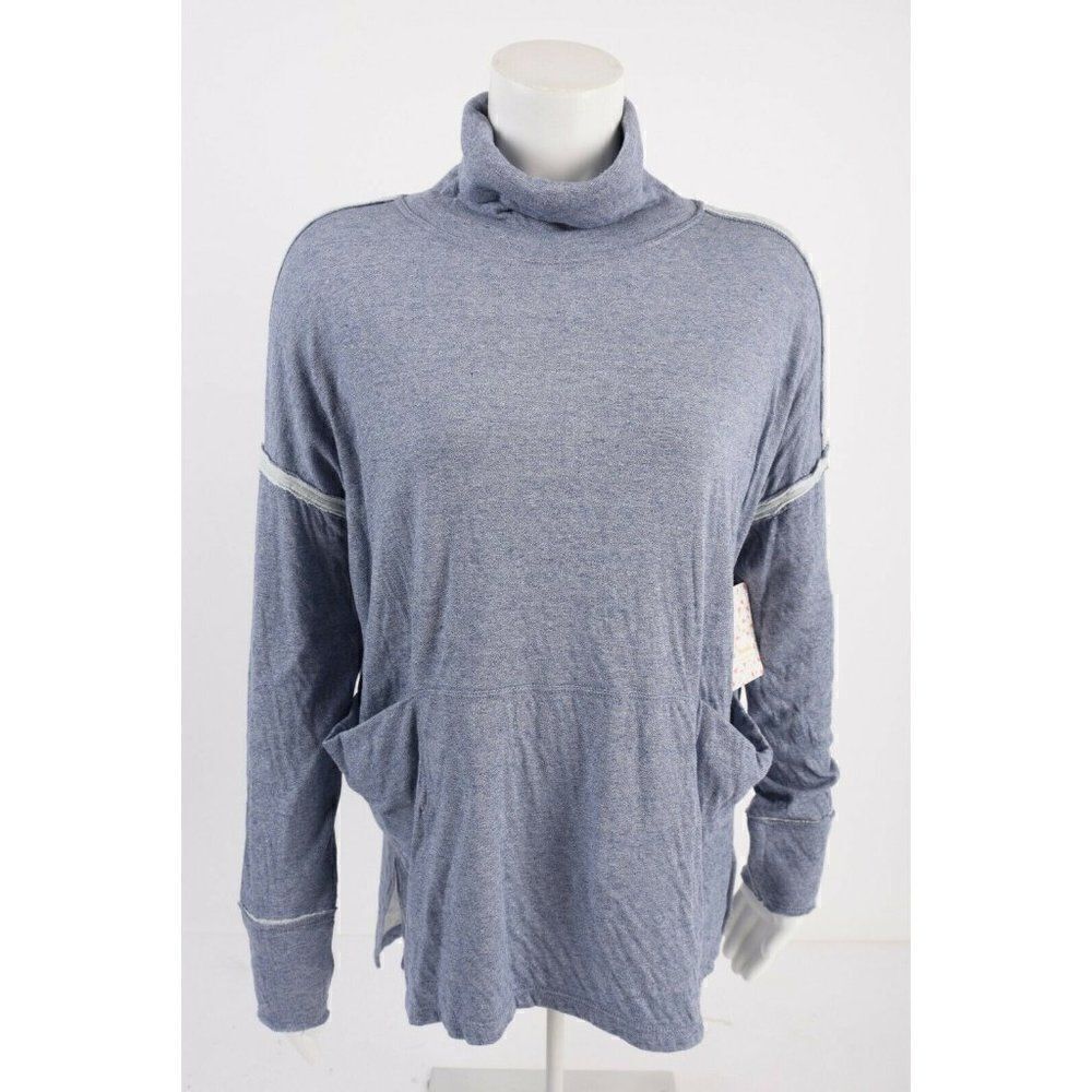 Free People Womens Sweatshirt Long Flight pullover